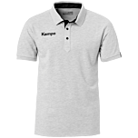 Kempa Prime Polo Shirt grau mélange/schwarz