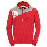 Kempa Core 2.0 Hoody rot/dark grau melange