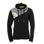 Kempa Core 2.0 Kapuzenjacke Women schwarz/dark grau melange