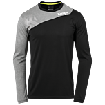 Kempa Core 2.0 Langarmshirt schwarz/dark grau melange