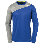 Kempa Core 2.0 Langarmshirt royal/dark grau melange