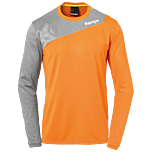 Kempa Core 2.0 Langarmshirt fresh orange/dark grau melange