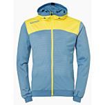 Kempa Emotion 2.0 Kapuzenjacke dove blau/limonengelb