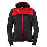 Kempa Emotion 2.0 Kapuzenjacke Women schwarz/rot/gelb