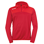 Kempa Emotion 2.0 Quarter Zip Hoody chilirot/rot