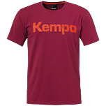 Kempa Graphic T-Shirt deep rot