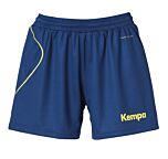 Kempa Curve Shorts Women deep blau/fluo gelb