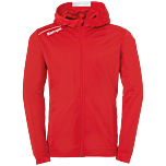 Kempa Player Hood Jacket rot/weiß