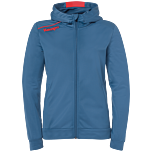 Kempa Player Kapuzenjacke Women ice grau/fluo rot