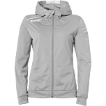 Kempa Player Kapuzenjacke Women dark grau melange/weiß