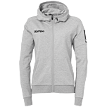 Kempa Status Kapuzenjacke Women grau melange