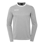 Kempa Emotion 27 Langarmshirt dark grau melange/weiß