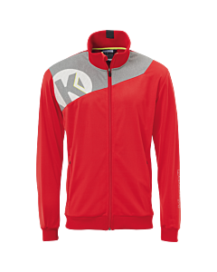 Kempa Core 2.0 Poly Jacke rot/dark grau melange