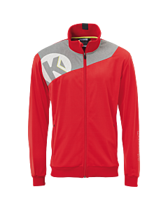 Kempa Core 2.0 Poly Jacke rot/dark grau melange