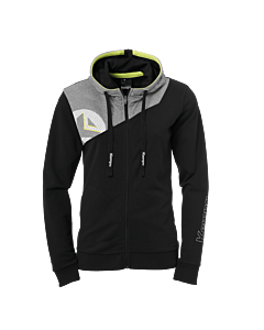 Kempa Core 2.0 Kapuzenjacke Women schwarz/dark grau melange