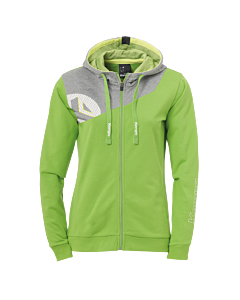 Kempa Core 2.0 Kapuzenjacke Women hope grün/dark grau melange