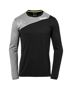 Kempa Core 2.0 Langarmshirt schwarz/dark grau melange