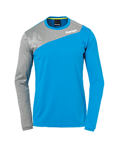 Kempa Core 2.0 Langarmshirt kempablau/dark grau melange