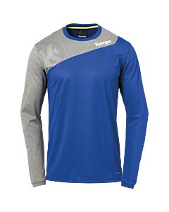 Kempa Core 2.0 Langarmshirt royal/dark grau melange