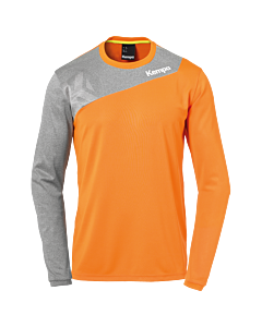 Kempa Core 2.0 Langarmshirt fresh orange/dark grau melange