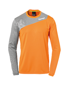 Kempa Core 2.0 Langarmshirt fresh orange/dark grau melange