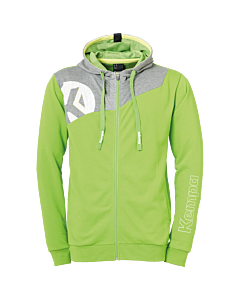 Kempa Core 2.0 Kapuzenjacke hope grün/dark grau melange