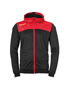 Kempa Emotion 2.0 Kapuzenjacke schwarz/rot/gelb