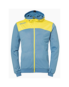 Kempa Emotion 2.0 Kapuzenjacke dove blau/limonengelb