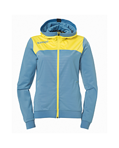 Kempa Emotion 2.0 Kapuzenjacke Women dove blau/limonengelb