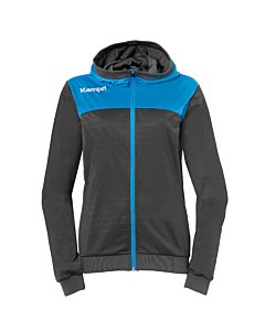 Kempa Emotion 2.0 Kapuzenjacke Women anthra/kempablau