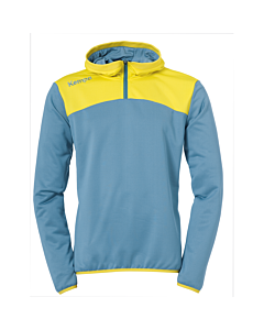 Kempa Emotion 2.0 Quarter Zip Hoody dove blau/limonengelb