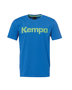 Kempa Graphic T-Shirt azurblau