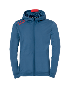 Kempa Player Hood Jacket ice grau/fluo rot