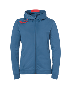 Kempa Player Kapuzenjacke Women ice grau/fluo rot