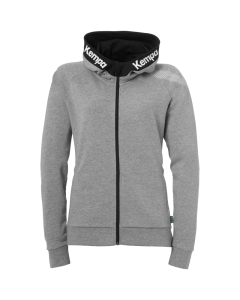 Kempa Core 26 Hood Jacket Women dark grau melange