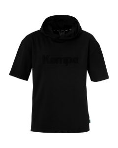 Kempa BLACK &amp; WHITE Hood Shirt schwarz