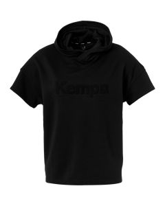 Kempa BLACK & WHITE Hood Shirt Women schwarz