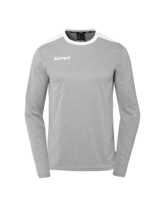 Kempa Emotion 27 Langarmshirt dark grau melange/weiß