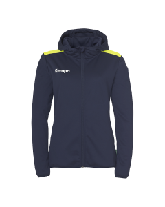 Kempa Emotion 27 Kapuzenjacke Damen marine/fluo gelb