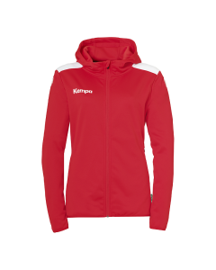 Kempa Emotion 27 Kapuzenjacke Damen rot/weiß