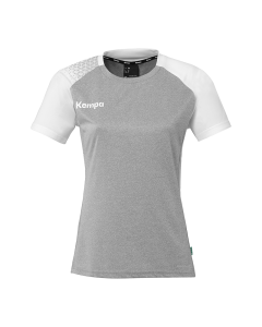 Kempa Ambition 28 Shirt Damen dark grau melange/weiß