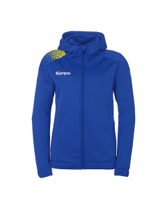 Kempa Ambition 28 Kapuzenjacke Damen royal/limonengelb