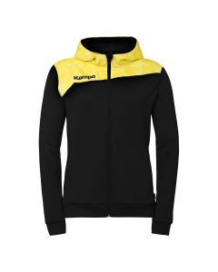 Kempa Athletics 29 Kapuzenjacke Damen schwarz/limonengelb