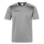 uhlsport GOAL Polyester Training T-Shirt dark grey melange/schwarz