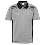 uhlsport GOAL Polo Shirt dark grey melange/schwarz