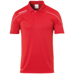 uhlsport Stream 22 Polo Shirt rot/weiß