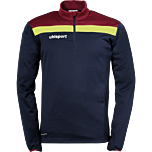 uhlsport Offense 23 1/4 Zip Top marine/bordeaux/fluo gelb