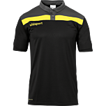 uhlsport Offense 23 Polo Shirt schwarz/anthra/limonengelb