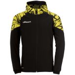 uhlsport Goal 25 Evo Woven Hood Jacket schwarz/limonengelb