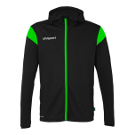uhlsport Squad 27 Track Hood Jacke schwarz/fluo grün